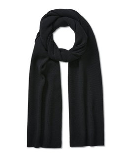 Falke szalik zimowy (delikatna wełna merino) czarny 180cm x 30cm - 1 sztuka