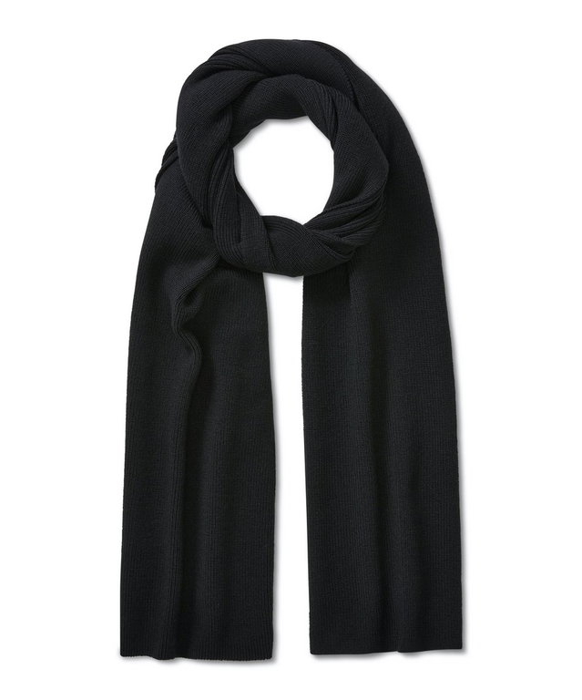 Falke winter scarf (fine merino wool) black 180cm x 30cm - 1 piece
