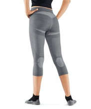 Falke Unterziehhose 3/4 Tight Wool-Tech Light (feinste Merinowolle) Unterwäsche grau Damen