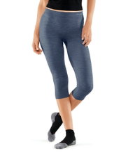 Falke Unterziehhose 3/4 Tight Wool-Tech Light (feinste Merinowolle) Unterwäsche blau Damen
