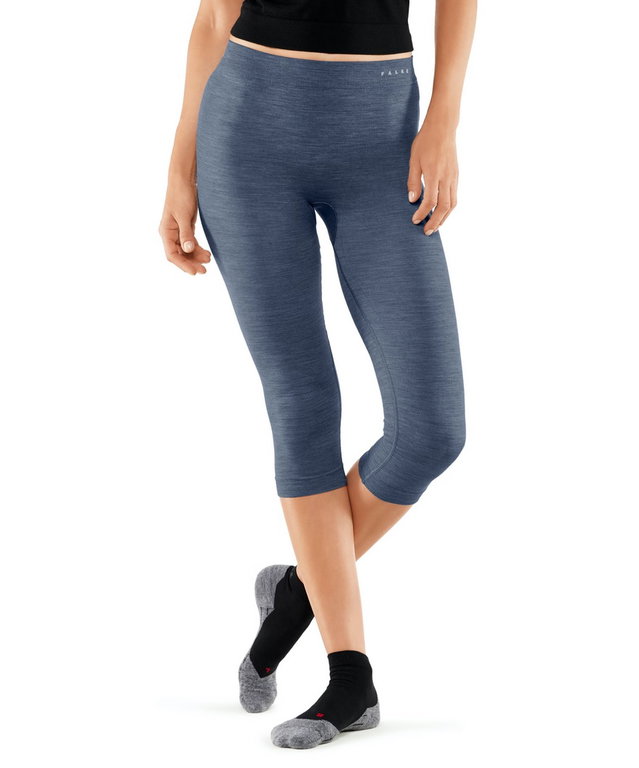 Falke Underpants 3/4 Tight Wool-Tech Light (finest merino wool) Underwear blue Women