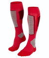 Falke Ski Sock SK4 (for sporty female skiers) pink/gray/red Women - 1 Pair