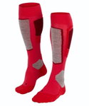 Falke Skisocke SK4 (für sportliche Skifahrerinnen) pink/grau/rot Damen - 1 Paar