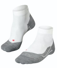 Falke Laufsocke RU4 Endurance Short (mittelstarke Polsterung) weiss/grau Herren - 1 Paar