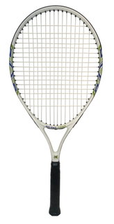 Fast Track Kinder-Tennisschläger 25in (9-12 Jahre) 2025 grau - besaitet -