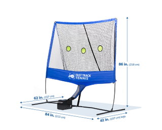 Fast Track Tennis Ballmaschine (Netz, 12 Bälle)
