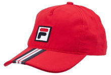 Fila Czapka Basecap Bobby Stripes (100% Poliester) czerwona - 1 sztuka