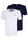 Fila Leisure T-Shirt Brod Tee (Cotton) white/navy Men's - 2 Pack