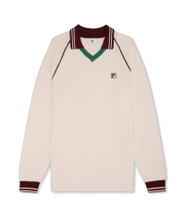 Fila Leisure Long Sleeve Shirt Molinazzo Polo Sweater Beige Men's