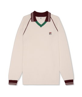 Fila Freizeit Langarmshirt Molinazzo Polo Sweater beige Herren