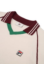Fila Leisure Long Sleeve Shirt Molinazzo Polo Sweater Beige Men's