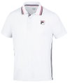 Fila Tennis-Polo Jamie (100% Polyester, angenehmes Tragegefühl) weiss Herren