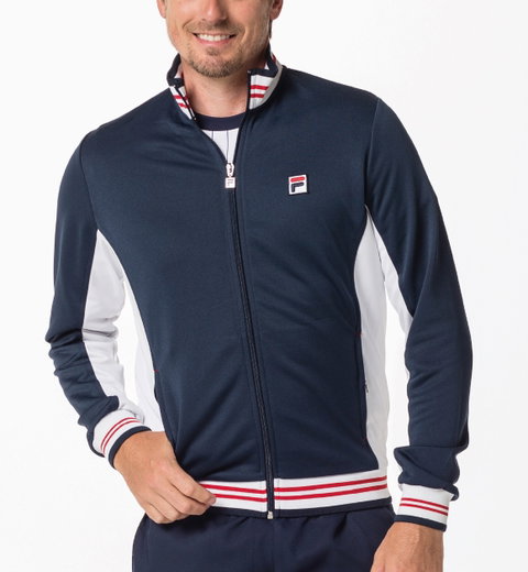 Fila Sportjacke Ole Functional Classic Retrolook navyblau/weiss Herren