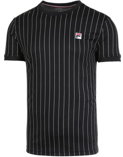 Fila Tennis-Tshirt Stripes schwarz Herren