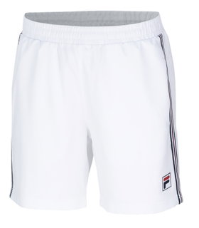 Fila Tennishose Short Riley (100% Polyester, atmungsaktiv) kurz weiss Herren