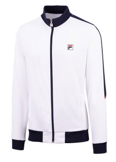Fila Tennisjacke Manuel (Stehkragen, 100% Polyester) weiss/navy Herren