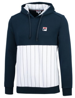 Fila Kapuzenpullover (Hoodie) Misha Stripes peacoatblau/weiss Herren