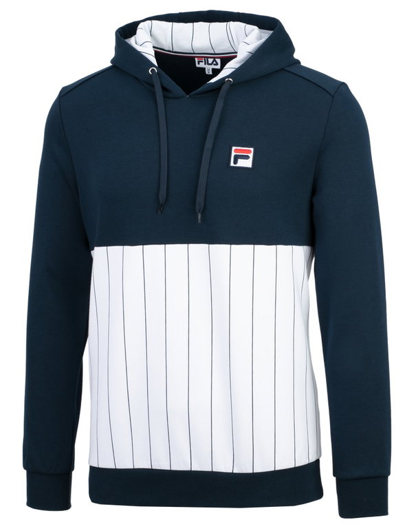 Fila Kapuzenpullover (Hoodie) Misha Stripes peacoatblau/weiss Herren