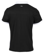 Fila Tennis-Polo Markus (100% Polyester) schwarz/weiss Herren