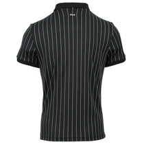 Fila Tennis-Polo Stripes (100% Polyester) schwarz/weiss Herren
