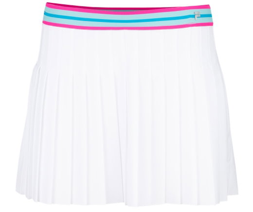 Fila Tennis Skirt Finja (Pleated Skirt, with Striped Tape) White Women