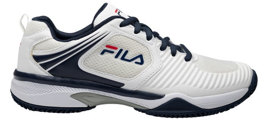 Fila Tennisschuhe Veloce Clay/Sandplatz weiss/dunkelblau Herren