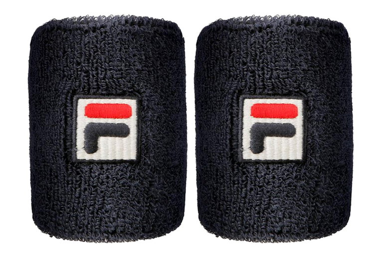 Fila Schweissband Osten Handgelenk (80% Baumwolle) navyblau - 2 Stück