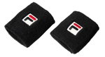 Fila Schweissband Osten Handgeleng (80% Baumwolle) schwarz - 2 Stück