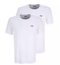 Fila Freizeit-Shirt Brod Tee (Baumwolle) weiss/weiss Herren - 2er Pack