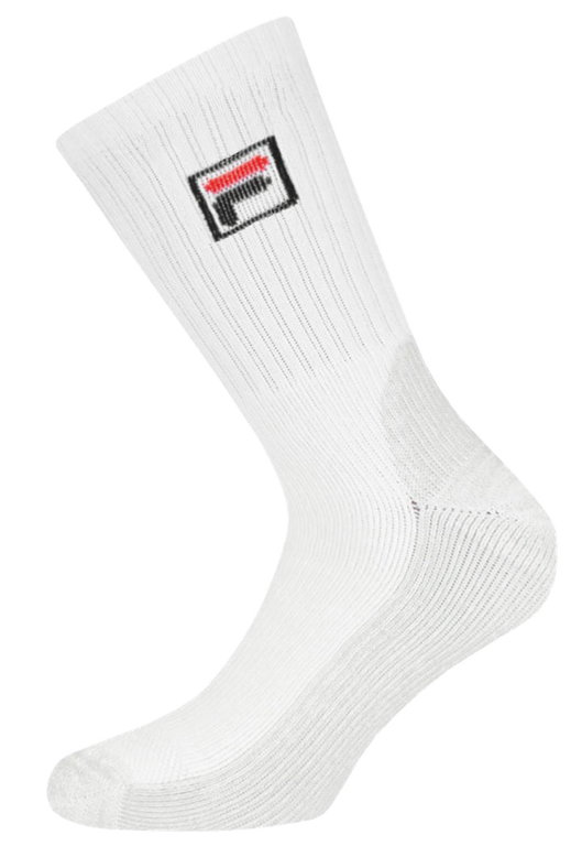 Fila Tennissocke Performance Crew (Mischgewebe) weiss/grau - 1 Paar