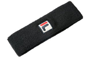 Fila Stirnband Flexby (Baumwolle) schwarz - 1 Stück