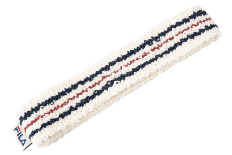 Fila Stirnband Rune (Retrolook) weiss/peacoatblau - 1 Stück