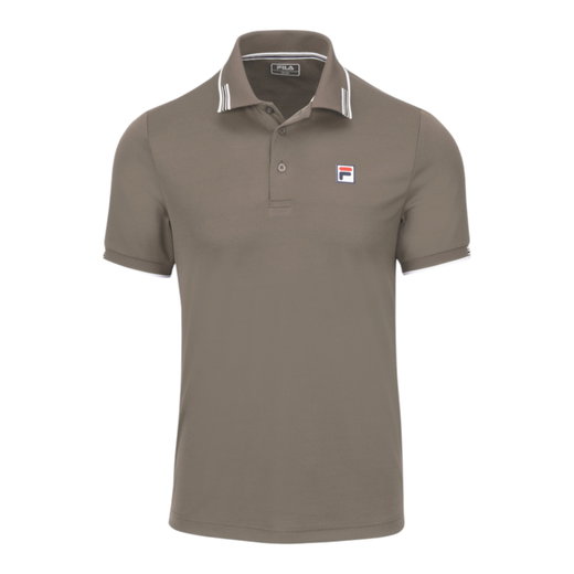 Fila Tennis-Polo Alejandro (hoher Tragekomfort) taupebraun Herren