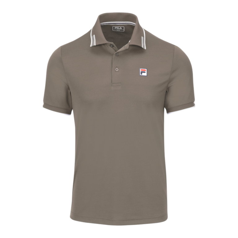 Fila Tennis Polo Alejandro (high wearing comfort) taupe brown men's