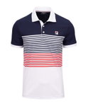 Fila Tennis-Polo BB Monte Carlo (rec. Polyester) weiss/navy/rot Herren