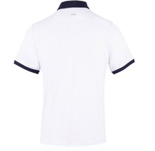 Fila Tennis Polo Dominic (100% recycled Polyester, classic look) white/navy men's