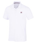 Fila Tennis-Polo Hermano (100% rec. Polyester, klassisch Look) weiss Herren