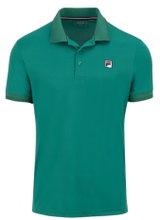 Fila Tennis Polo Hermano (100% recycled polyester, classic look) green men's