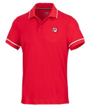Fila Tennis Polo New Court (100% Polyester) red Men