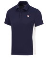 Fila Tennis-Polo Piero navyblau/weiss Herren