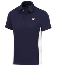 Fila Tennis-Polo Piero navyblau/weiss Herren