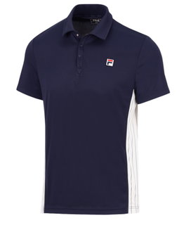 Fila Tennis-Polo Piero navyblau/weiss Herren