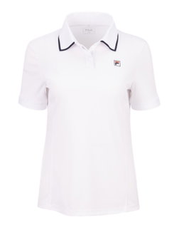 Fila Tennis-Polo Zadina (rec. Polyester, schnelltrocknend) weiss Damen