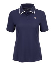 Fila Tennis Polo Zadina (rec. Polyester, quick-drying) navy blue ladies