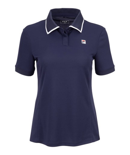 Fila Tennis Polo Zadina (rec. Polyester, quick-drying) navy blue ladies