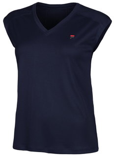 Fila Tennis Shirt Maia (V-Neck) navy blue Ladies