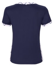 Fila Tennis Shirt Yamila (comfortable to wear) navy blue/white/red ladies