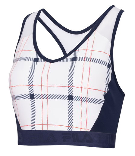 Fila Tennis-Tank Top Timea (breite Träger, angenehmes Tragegefühl) weiss/navyblau Damen