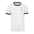 Fila Tennis-Tshirt BB1 Stripes (rec. Polyester) weiss/navyblau Herren