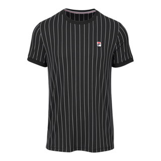 Fila Tennis-Tshirt BB1 Stripes (rec. Polyester) schwarz/weiss Herren
